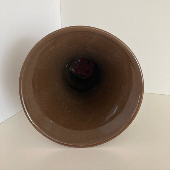 Williamsburg Brown Ceramic Vase 7 3/4” Tall - Picture 2 of 3